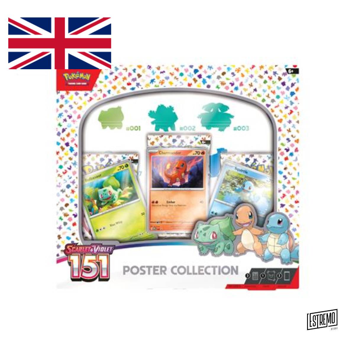 Pokémon - Poster Box Collection 151 Scarlatto & Violetto Collezione Inglese