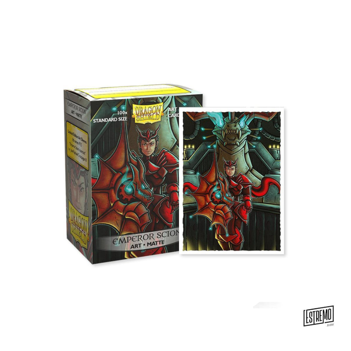 Dragon Shield Standard Size Art Matte 100 Bustine Protettive Emperor Scion Portait