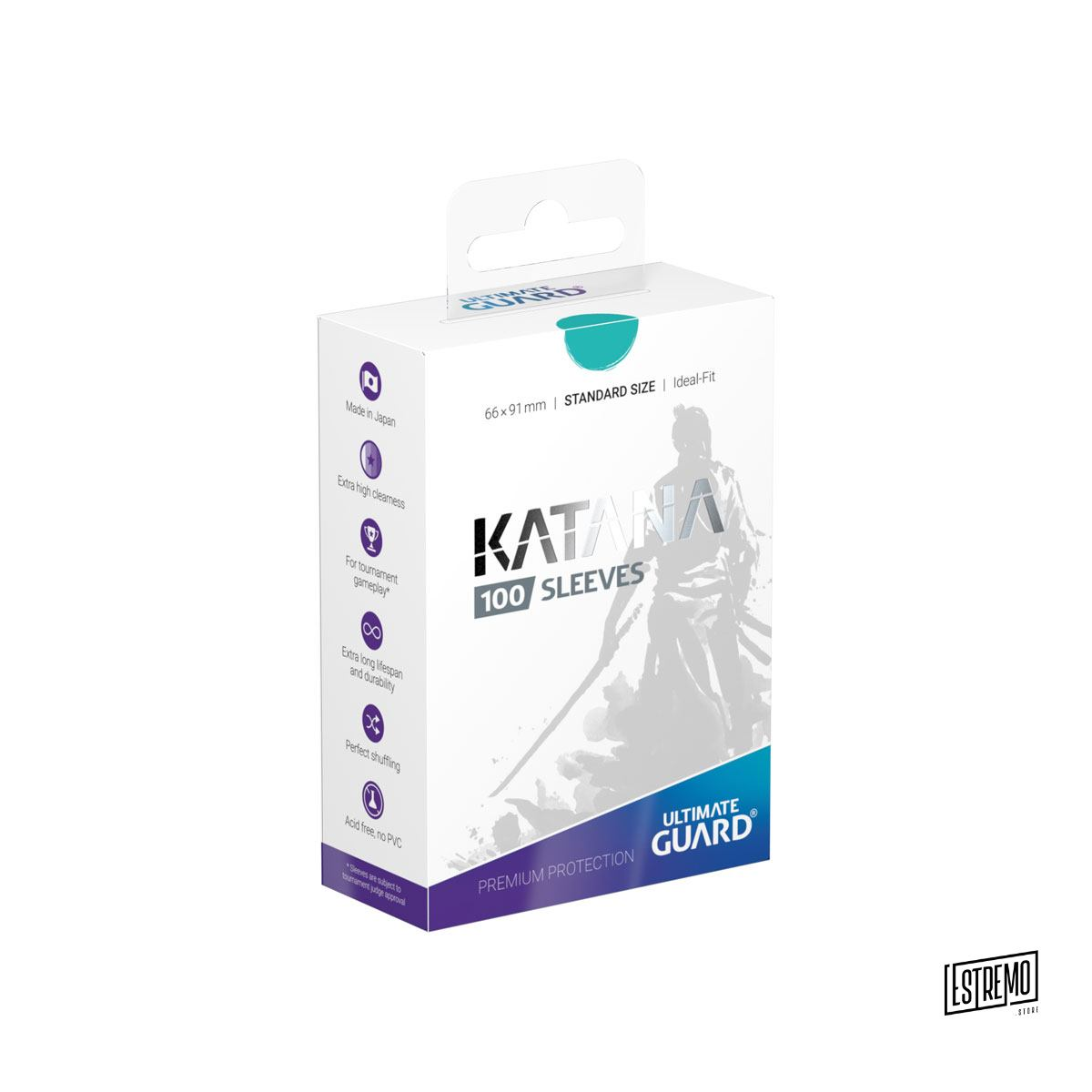 Ultimate Guard Katana Sleeves Standard Size Turquoise (100)