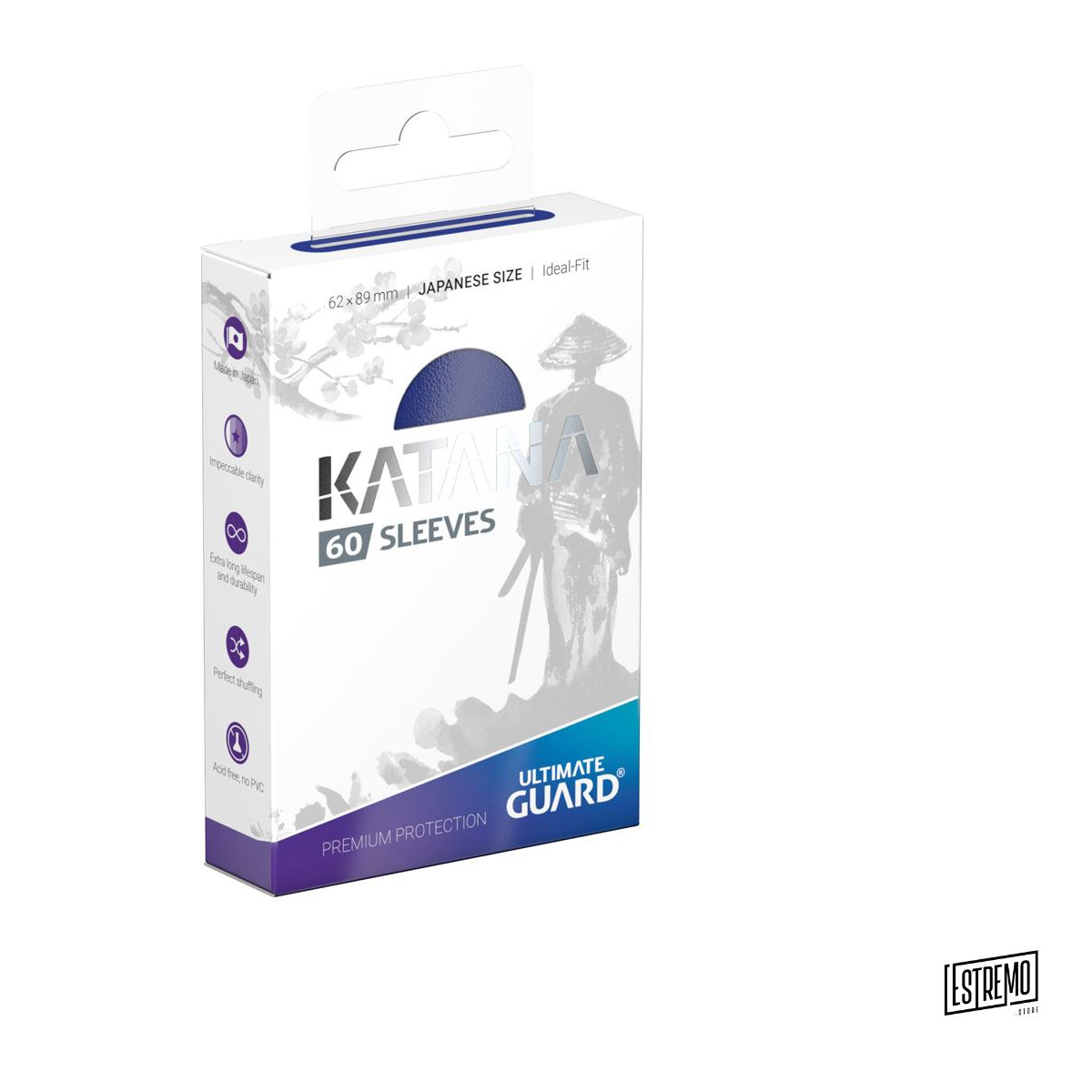 Ultimate Guard Katana Sleeves Japanese Size Blue (60)
