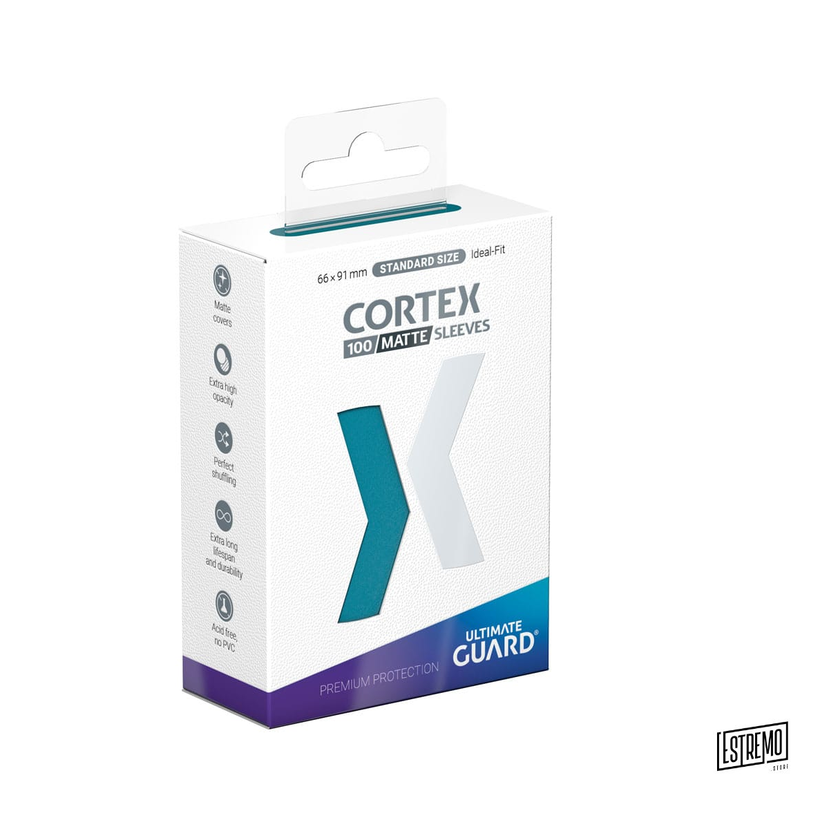 Ultimate Guard Cortex Sleeves Standard Size Matte Petrol (100)