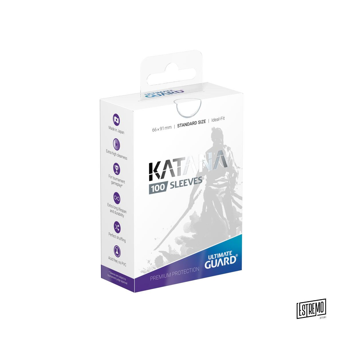 Ultimate Guard Katana Sleeves Standard Size White (100)