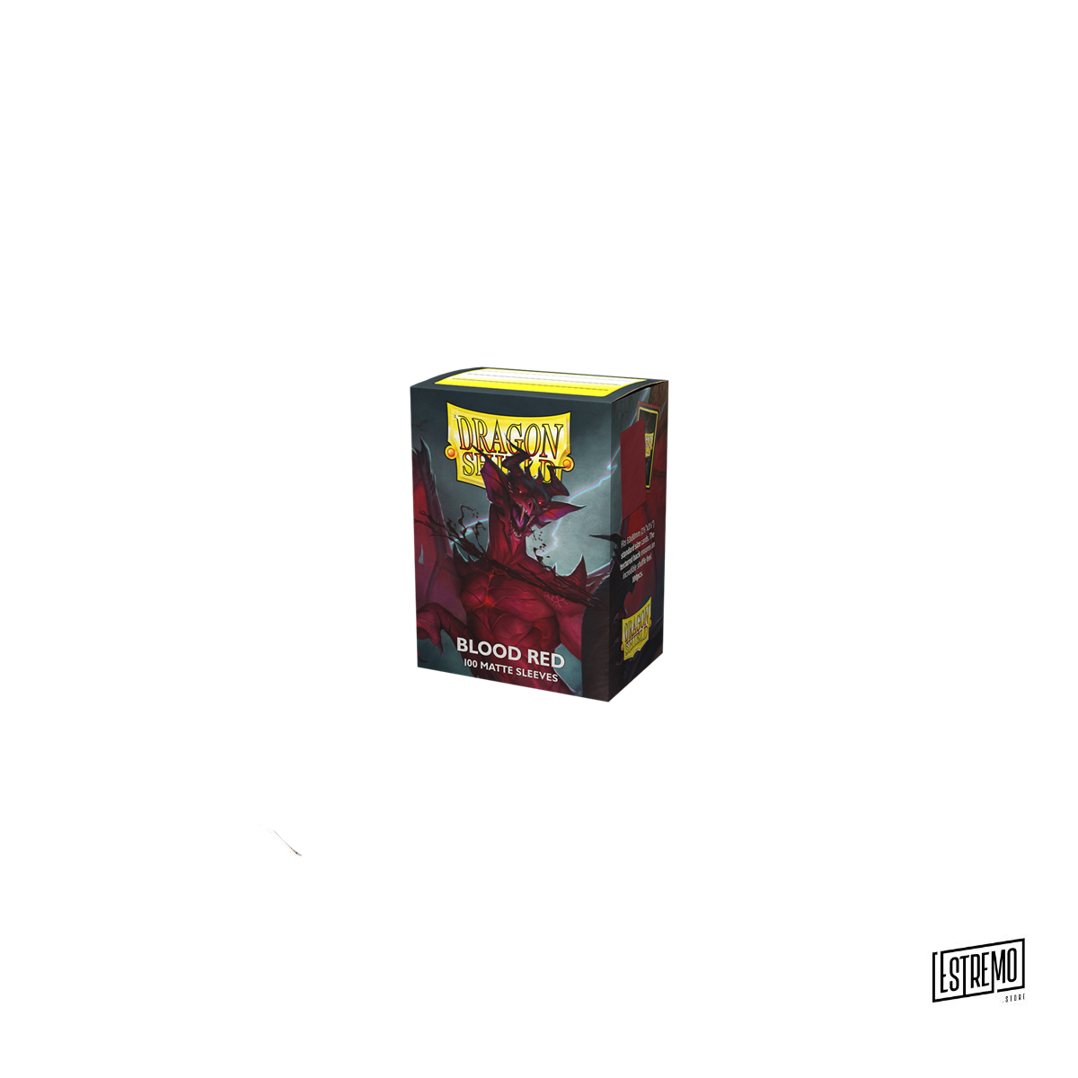 DRAGON SHIELD STANDARD MATTE SLEEVES - BLOOD RED 'SIMURAG' (100 SLEEVES)