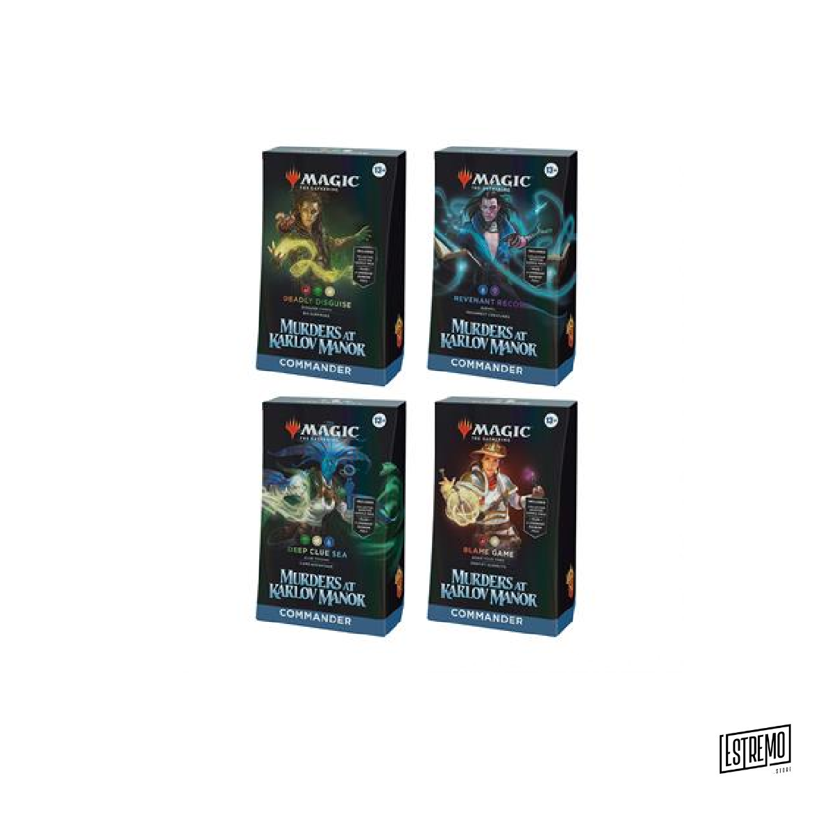 MTG - MURDERS AT KARLOV MANOR COMMANDER DECK DISPLAY (4 DECKS) - EN