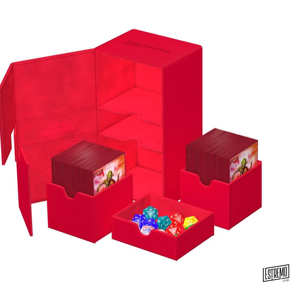 Ultimate Guard Twin Flip'n'Tray 200+ Xenoskin - Red