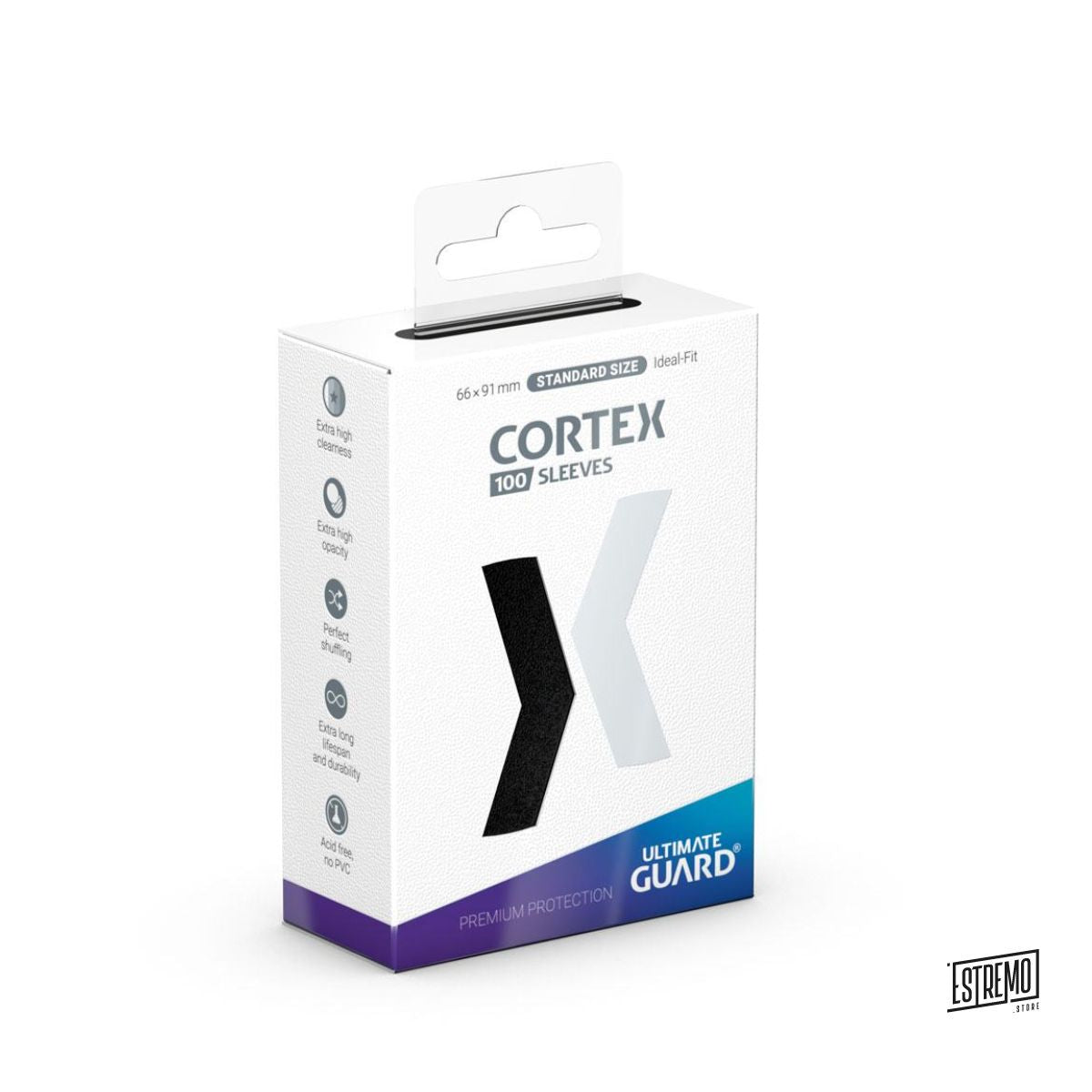 Ultimate Guard Cortex Sleeves Standard Size Black (100)