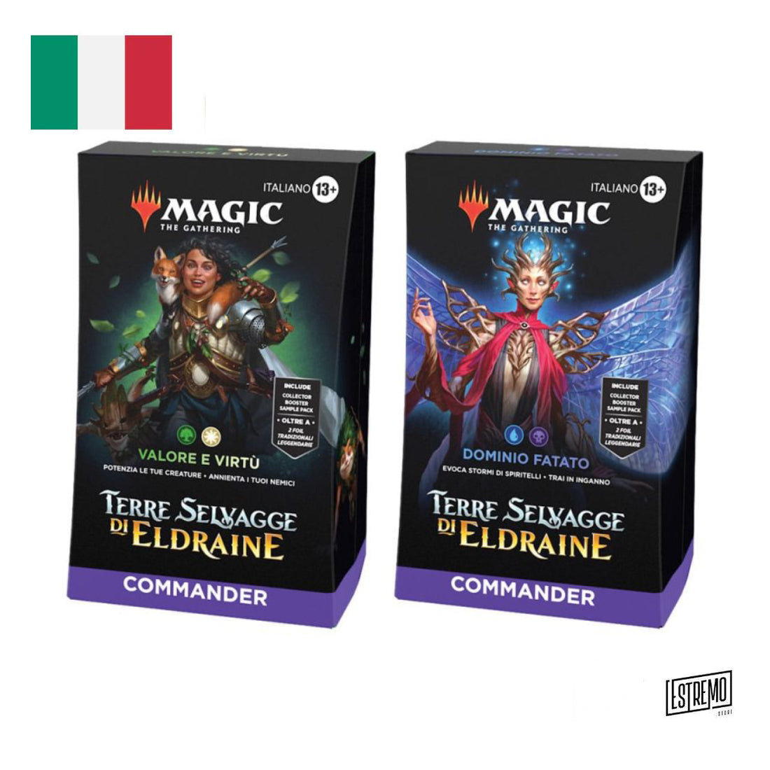 Mtg - Terre Selvagge Di Eldraine Commander Deck Dominio Fatato 1pz. Italiano