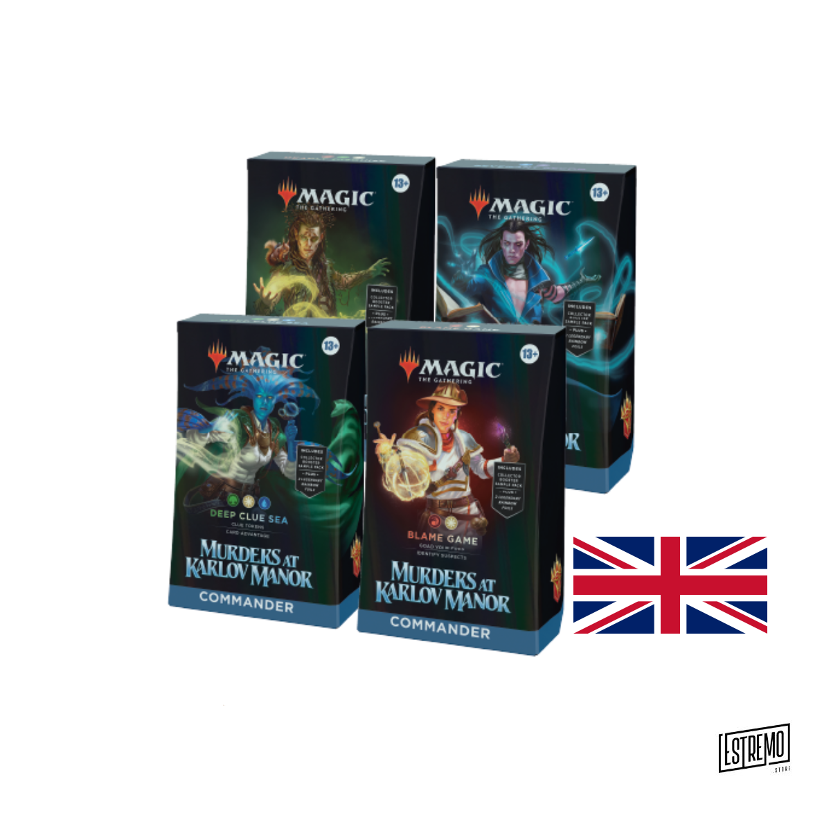 MTG - Murders At Karlov Manor Commander Deck Display (4 Decks) - EN