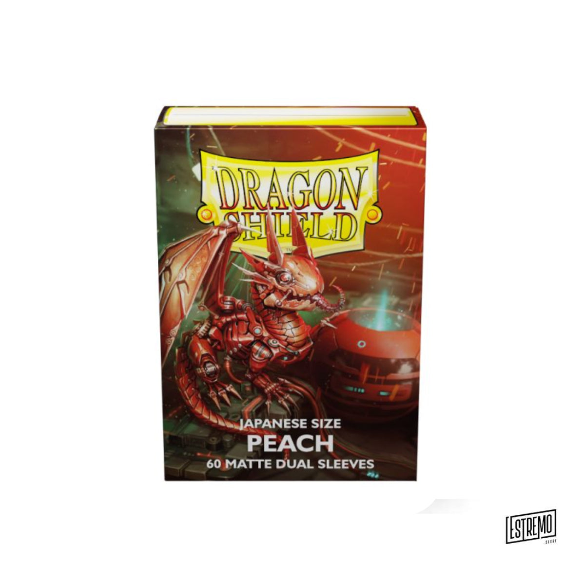 Dragon Shield Japanese Size Dual Sleeves Matte 60 Bustine Protettive Peach Piip