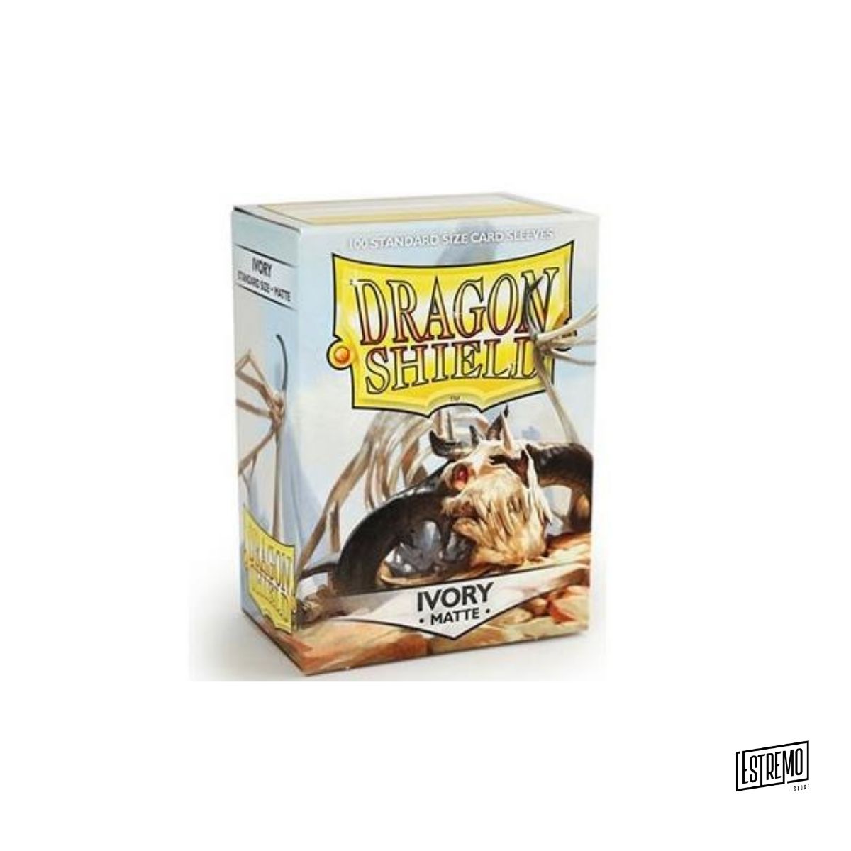 Dragon Shield Standard Size Matte 100 Bustine Protettive Ivory