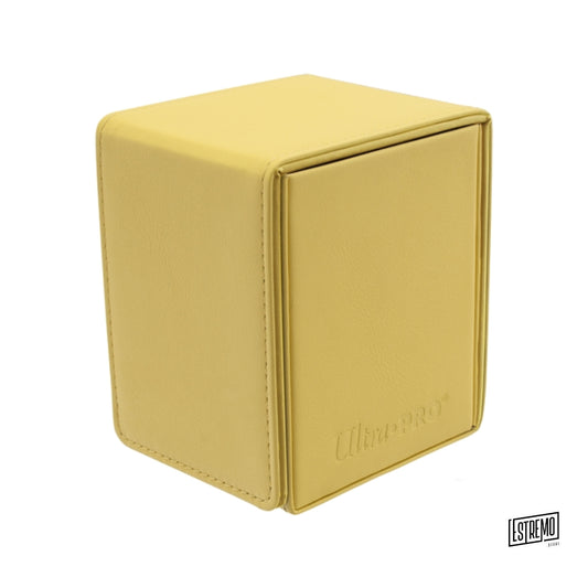 Ultra Pro Porta Mazzo In Pelle Alcove Flip Box Yellow 100+