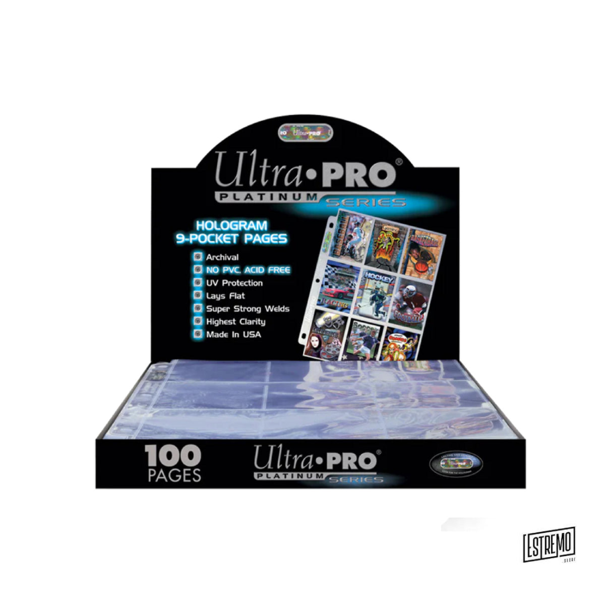 Ultra Pro Platinum Box 100 Fogli 9 Tasche
