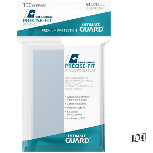 Ultimate Guard Precise-Fit Sleeves Side-Loading Standard Size Transparent