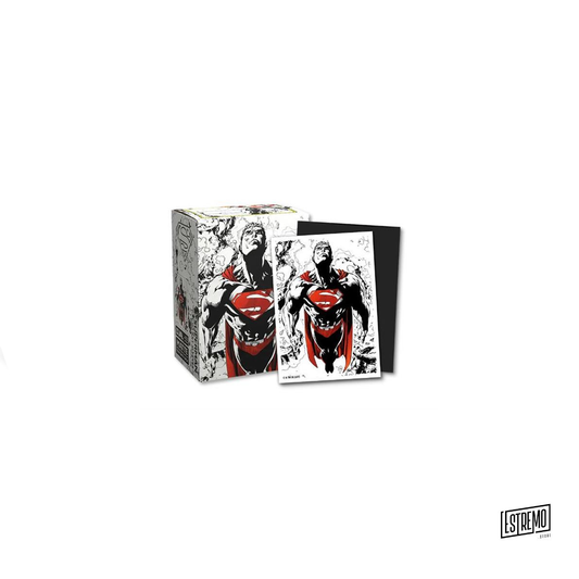 100 BUSTINE MATTE STANDARD - SUPERMAN CORE (RED/WHITE VARIANT)