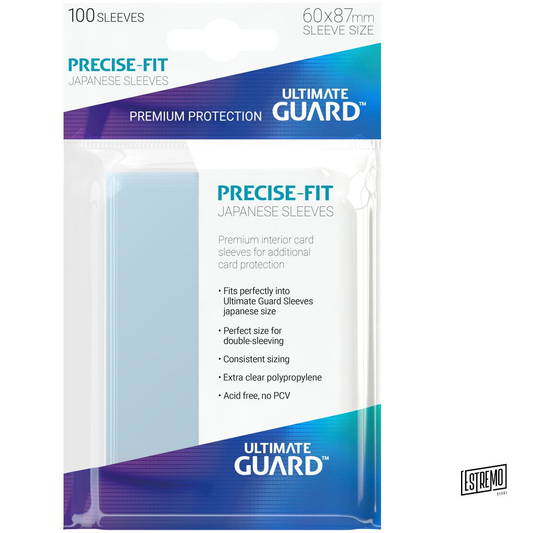 Ultimate Guard Precise-Fit Sleeves Japanese Size Transparent (100)