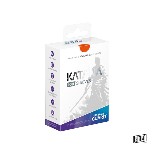 Ultimate Guard Katana Sleeves Standard Size Orange (100)