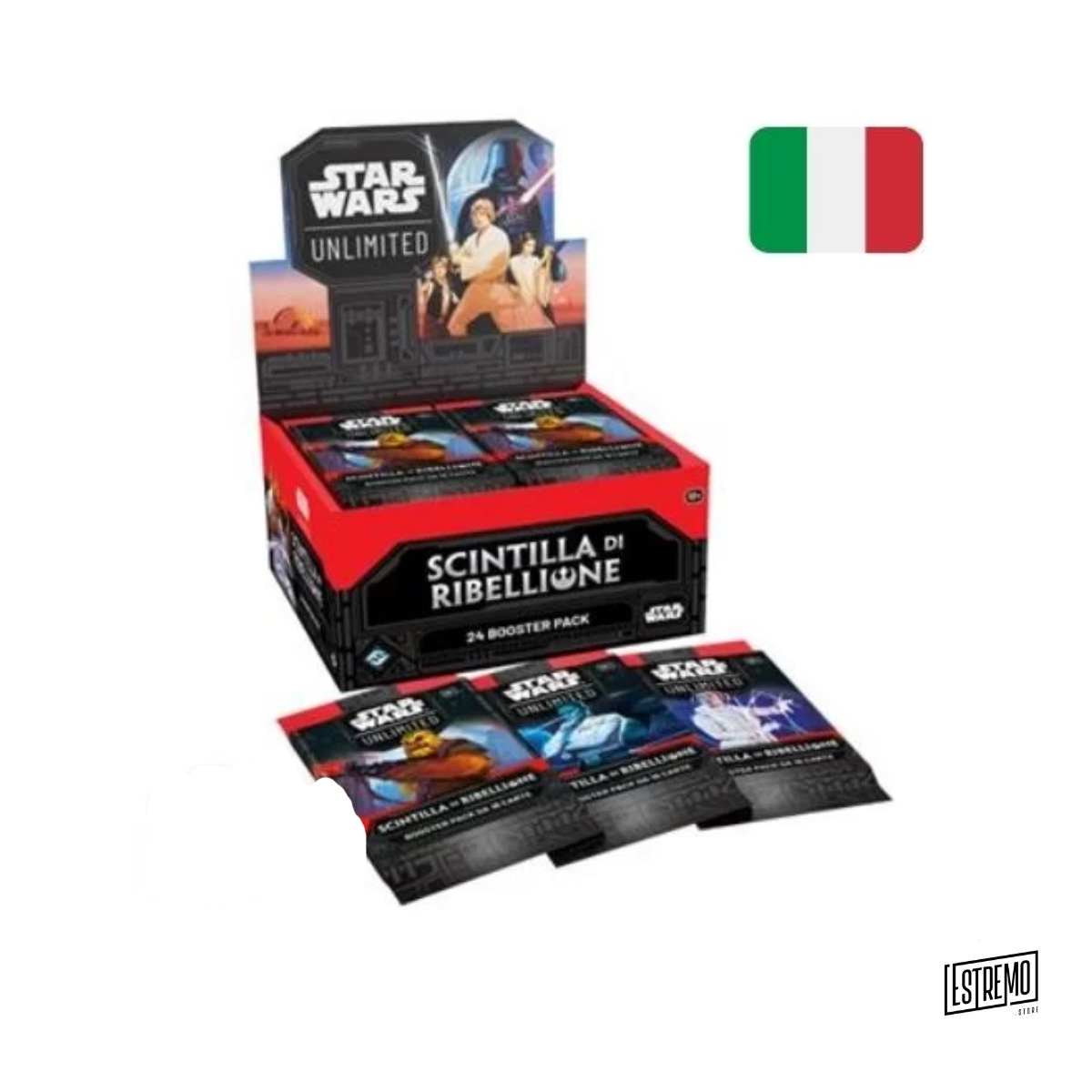 FFG - Star Wars: Unlimited - Scintille Di Ribellione Booster Display (24 Booster) - IT