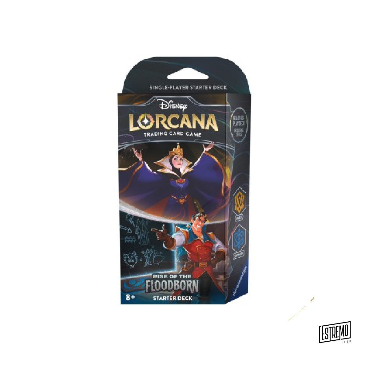 Lorcana Starter Deck Rise of the Floodborn Amber Sapphire 1pz. Inglese