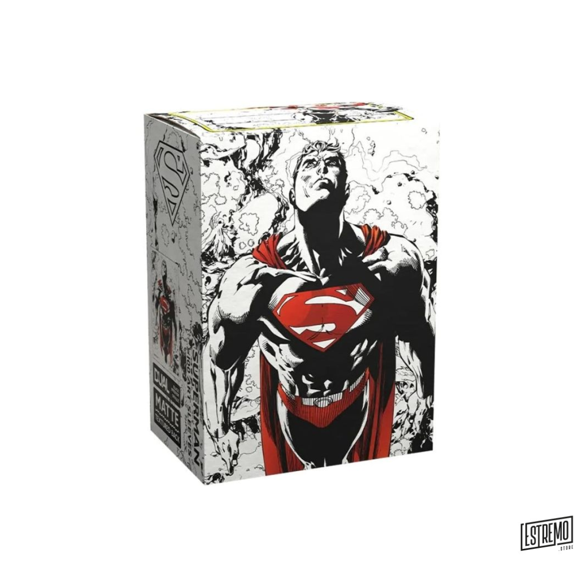 100 BUSTINE MATTE STANDARD - SUPERMAN CORE (RED/WHITE VARIANT)