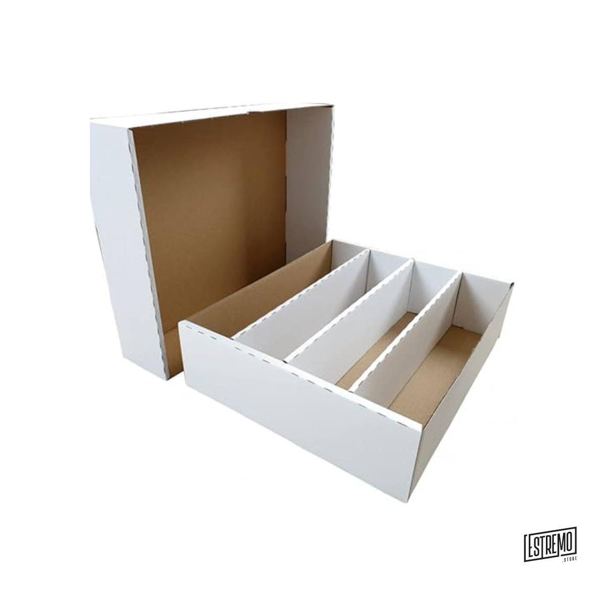 Trading Card Storage Box - 4 Raws: la soluzione definitiva per collezionisti, solo su Estremo Store
Se sei un appassionato di carte collezionabili, sai quanto sia importante conservarle in modo sicuro, ordinato e professionale. Il Trading Card Storage Box - 4 Raws, disponibile su Estremo Store, è la soluzione ideale per proteggere e organizzare le tue carte nel modo più efficiente possibile. Estremo ha selezionato per te il miglior box per carte collezionabili.