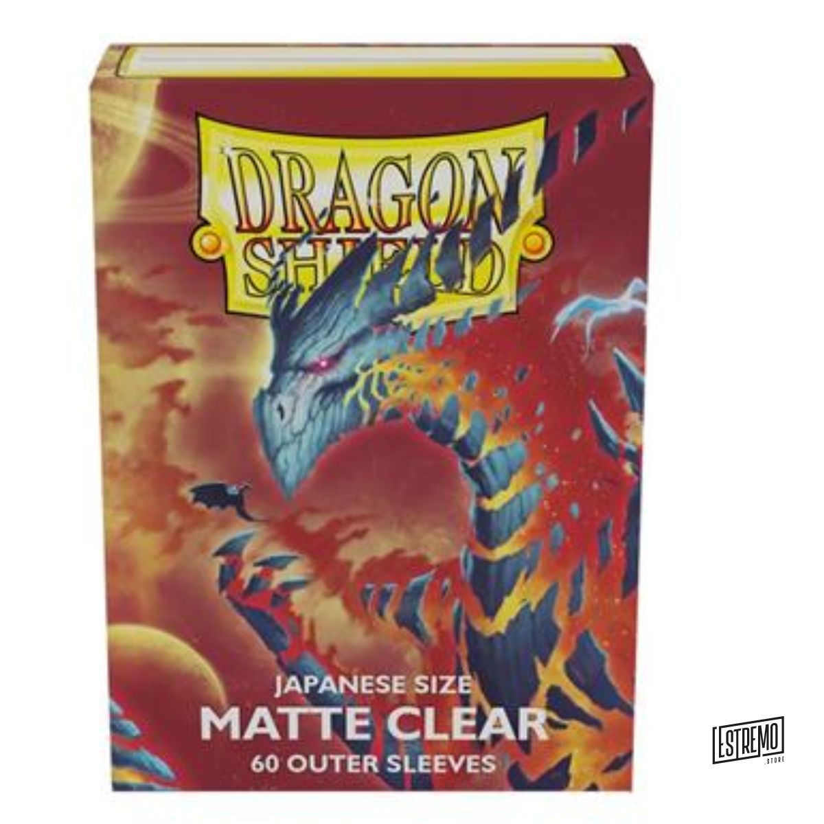 Dragon Shield Japanese Size Matte Clear Outer Sleeves - Clear Cosmere (60 Sleeves)