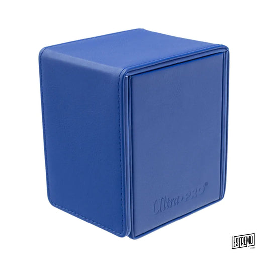 Ultra Pro Porta Mazzo In Pelle Alcove Flip Box Blue 100+
