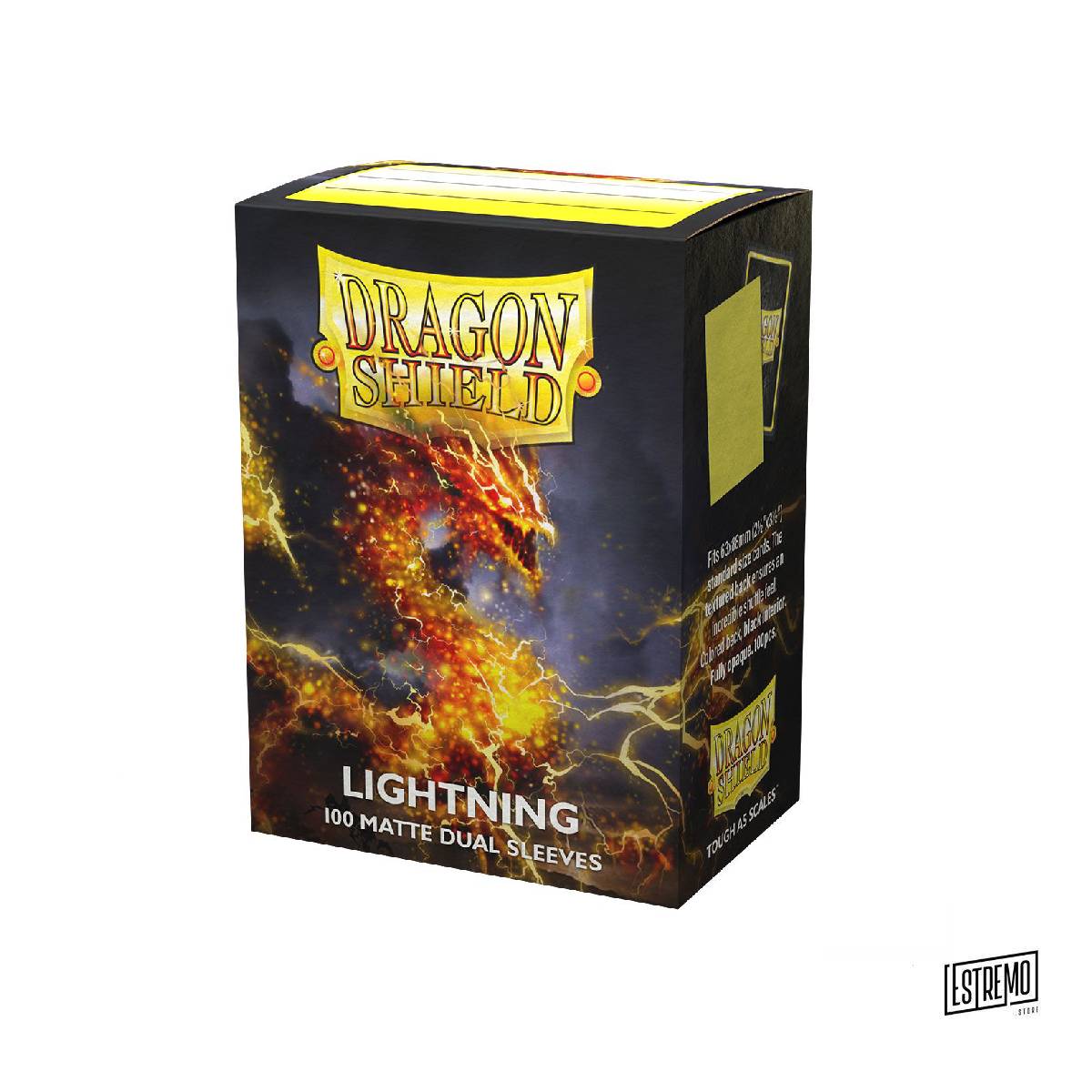 Dragon Shield Standard Size Matte Dual Sleeves 100 Bustine Protettive Lightning