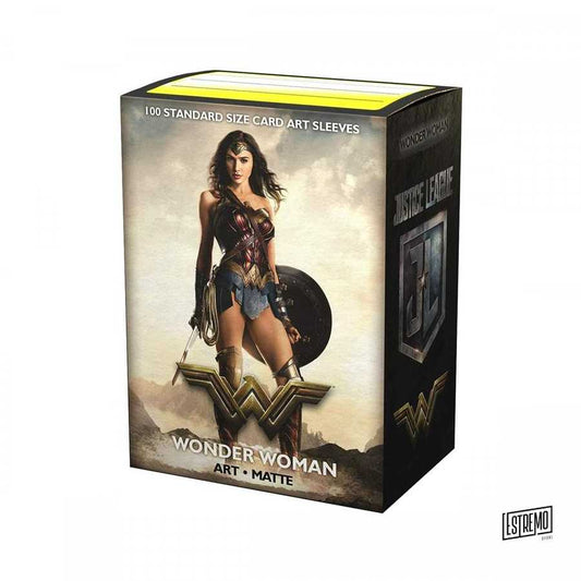 Dragon Shield Standard Size Art Sleeves 100 Bustine Protettive Justice League: Wonder Woman